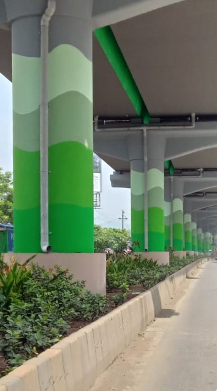 Metro Pillars and Viaduct Paintings