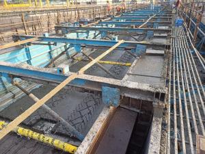 U Girder PP1-PP2 RHS concrete pouring completed.