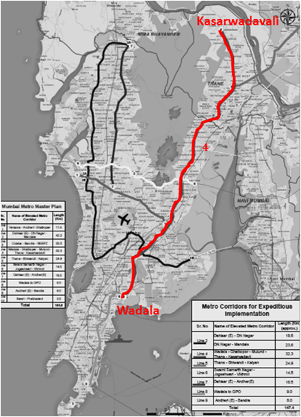 Key Map-Metro Line 4